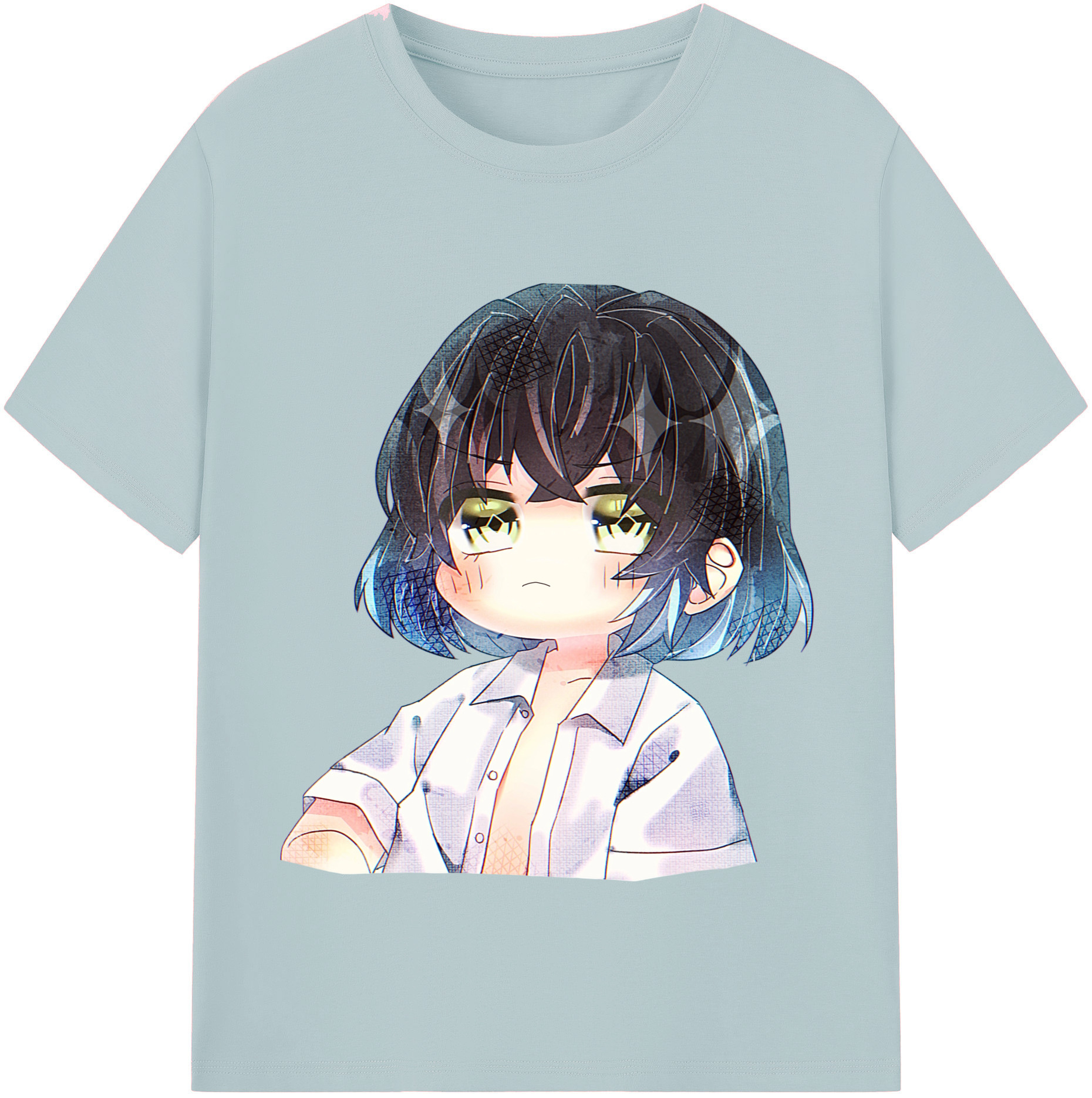 （画像用） 鬼滅の刃（きめつのやいば）嘴平 伊之助／はしびら いのすけ Hashibira Inosuke 綿100％半袖Tシャツ（フロントプリント）